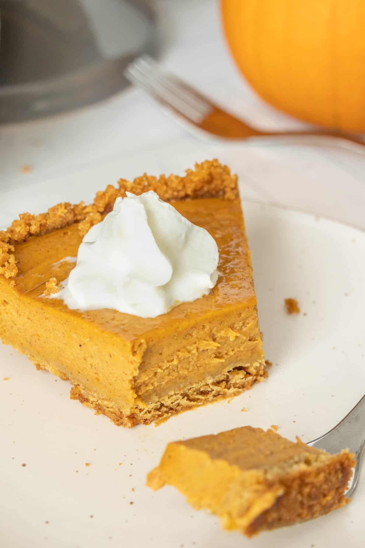 Creamy Pumpkin Pie with Graham Crust: Condensed Milk vs Buttermilk Fillings